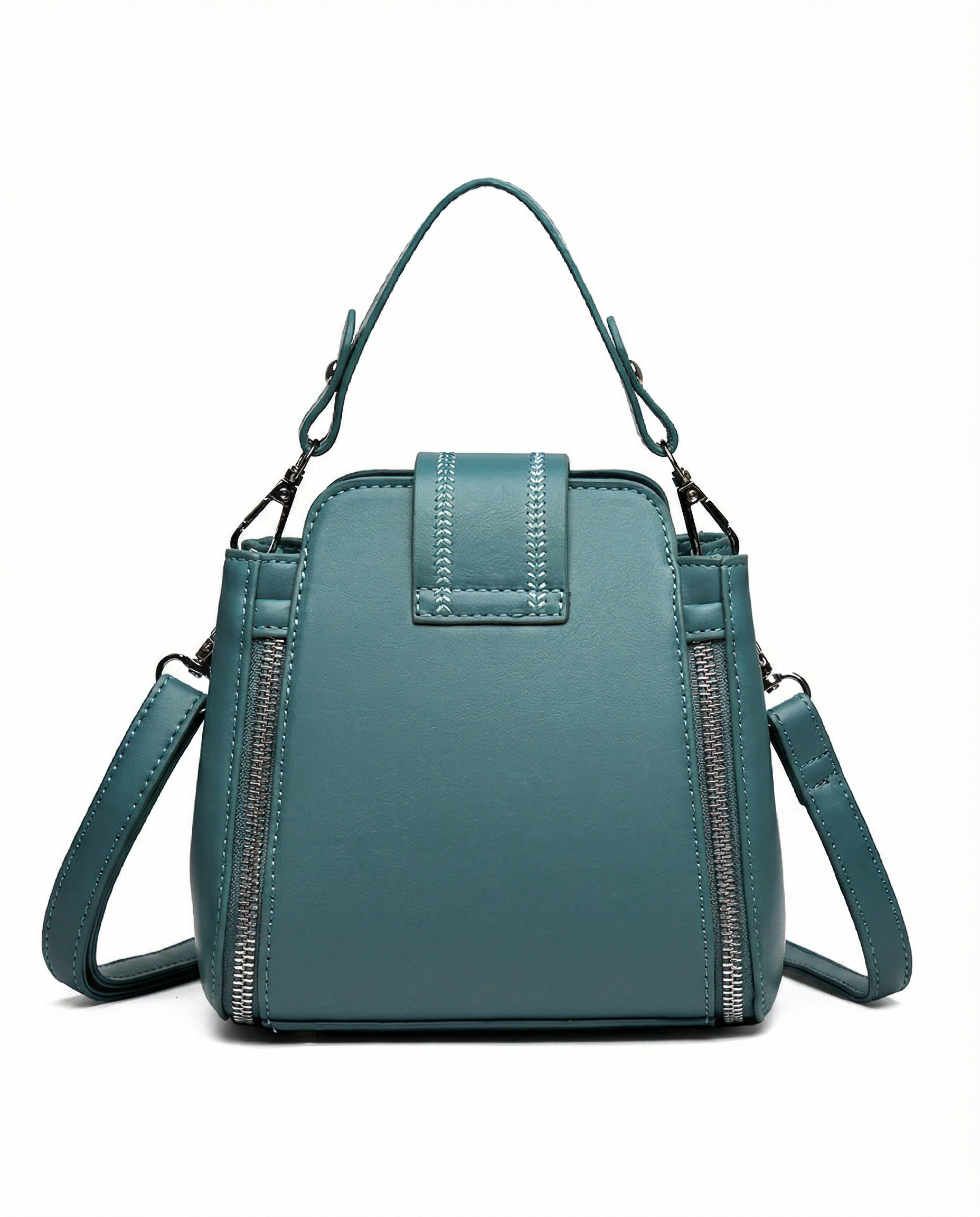 Chevron Top-Handle Crossbody