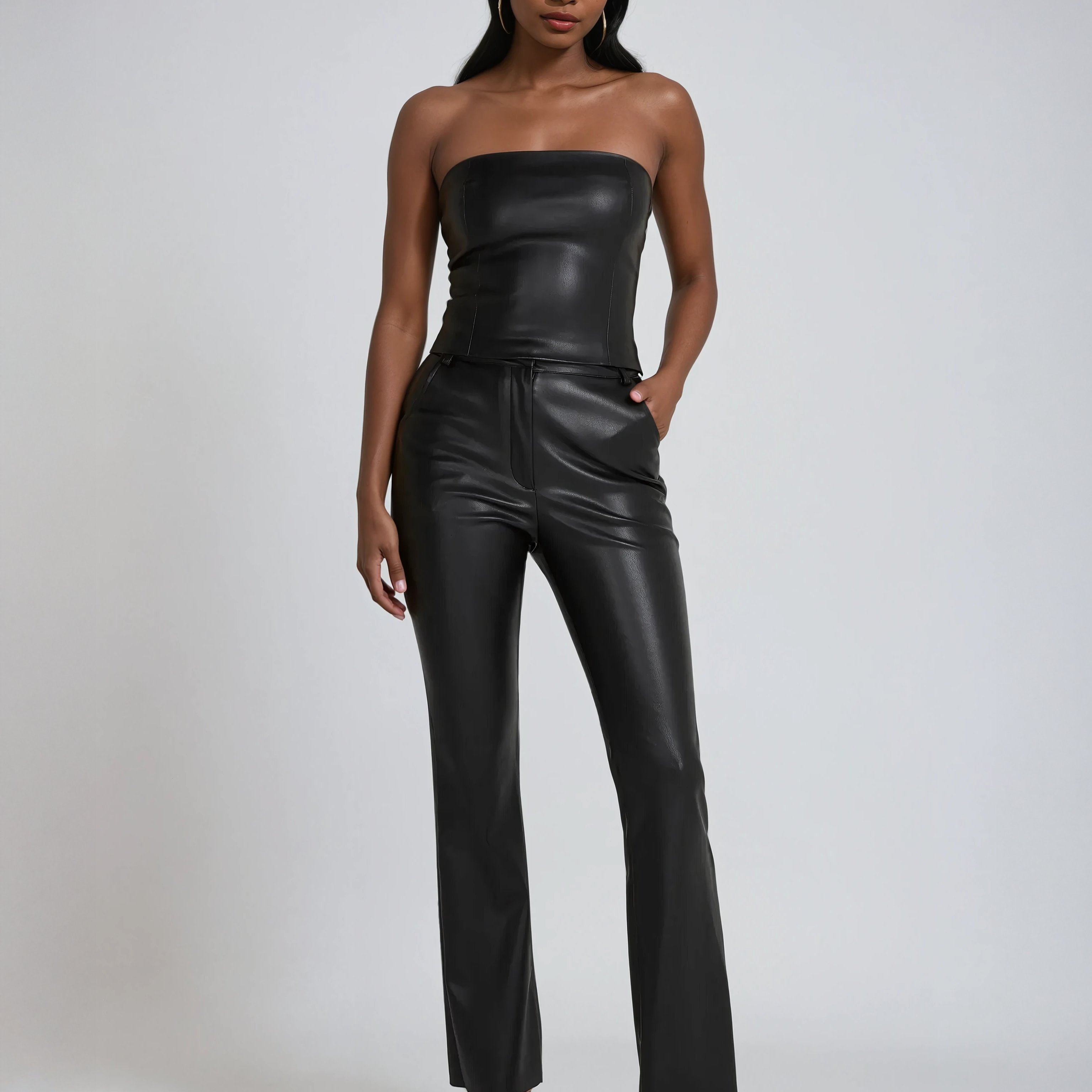 Sienna Straight Leg Faux Leather Pants