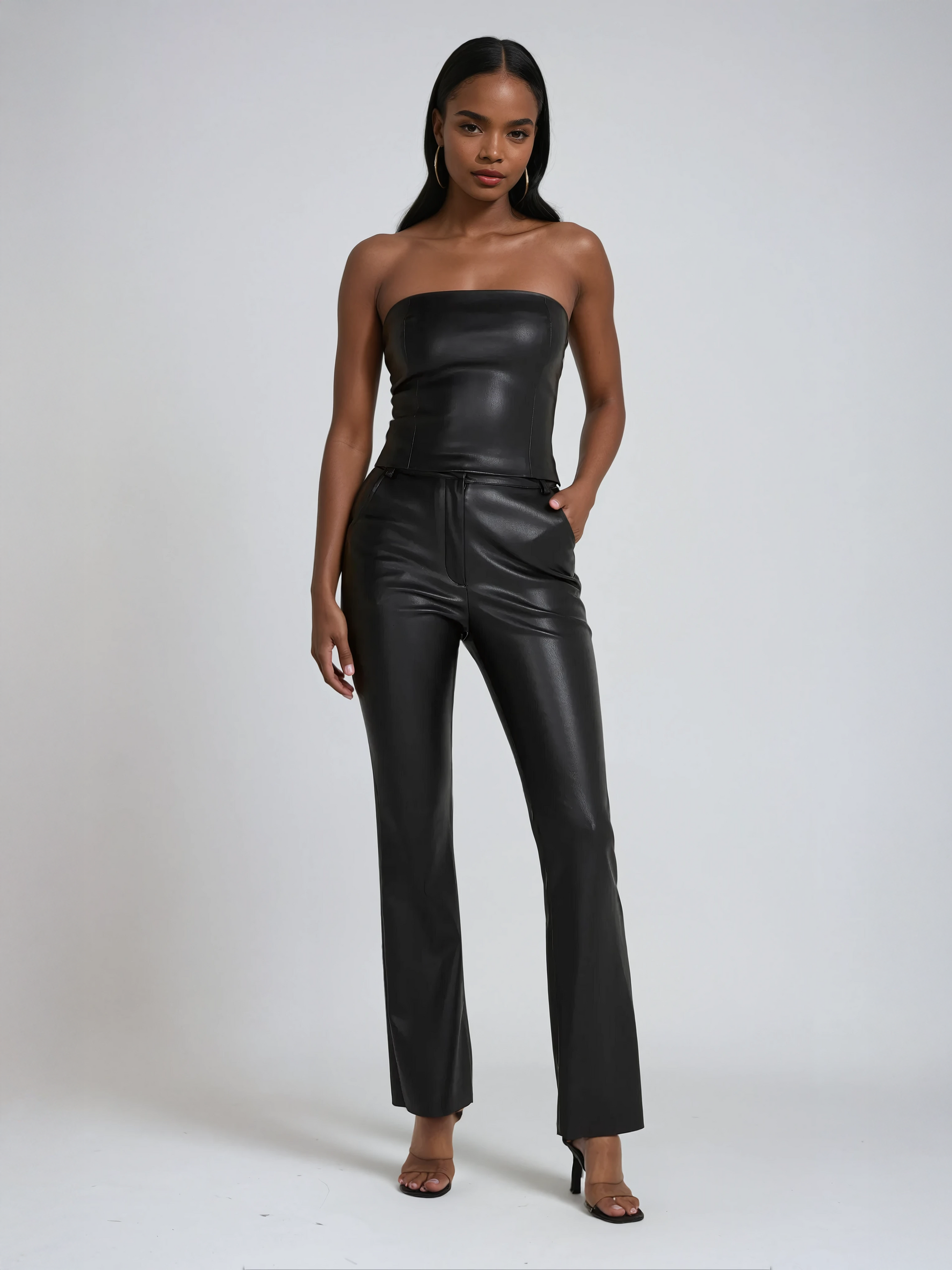 Sienna Straight Leg Faux Leather Pants