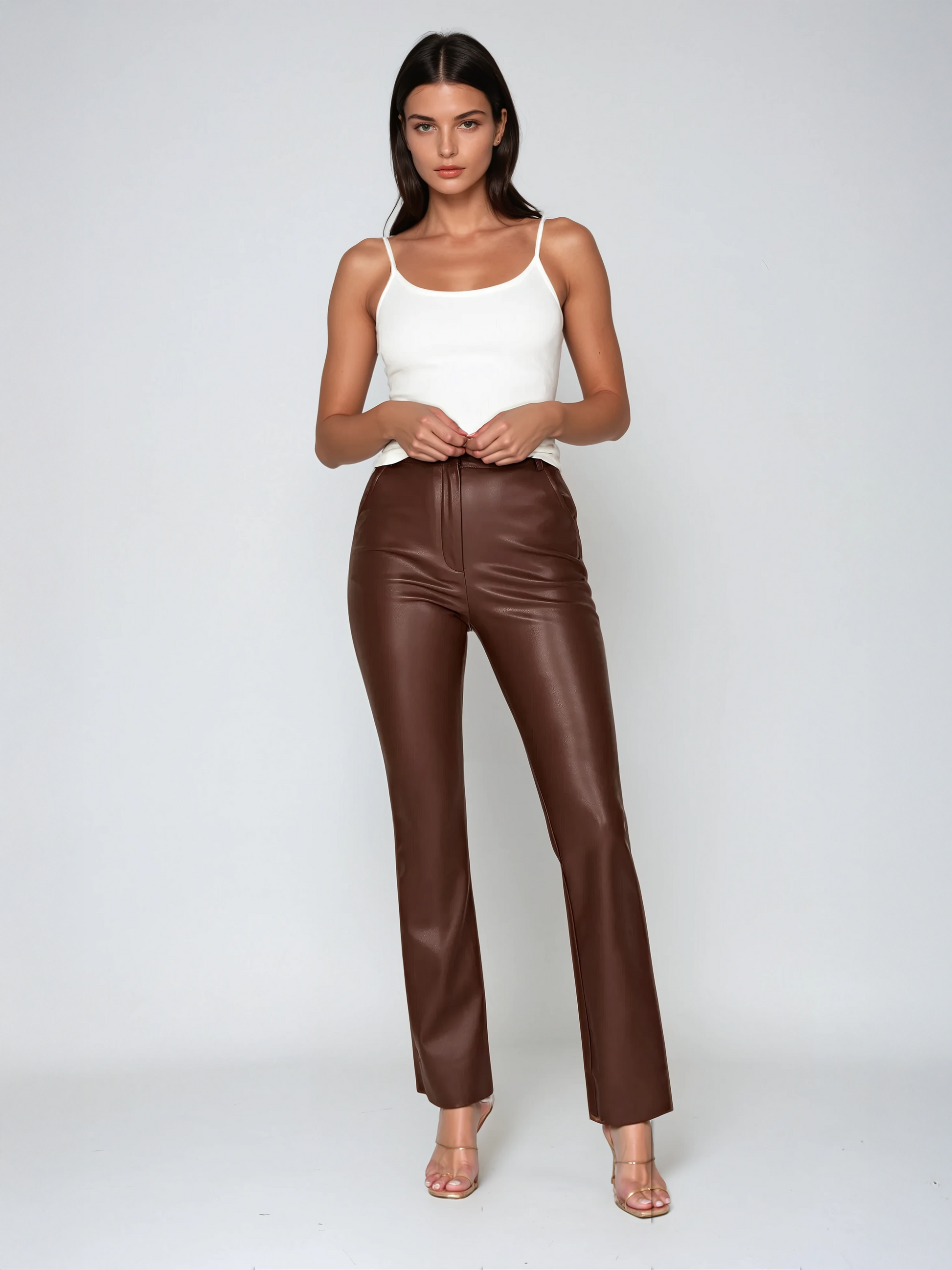 Sienna Straight Leg Faux Leather Pants