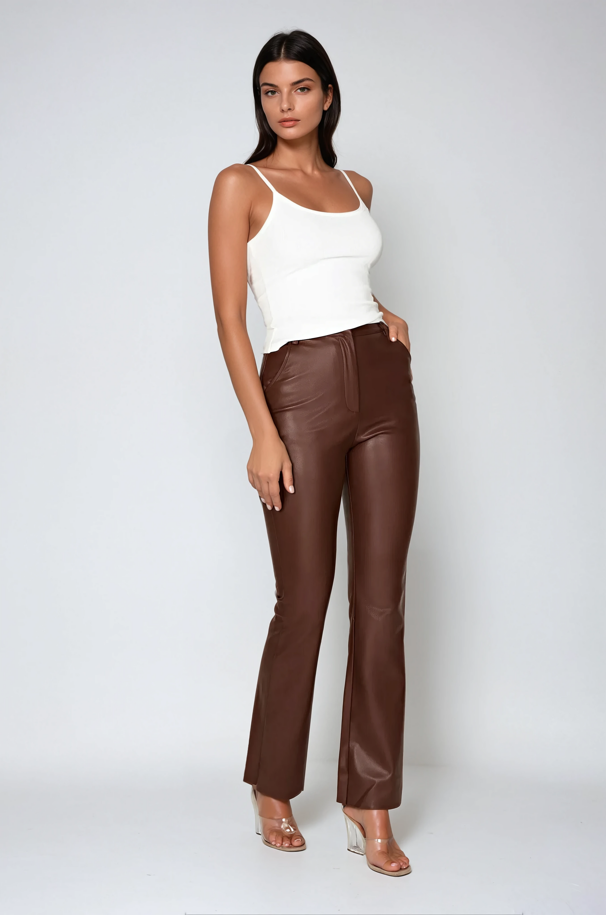 Sienna Straight Leg Faux Leather Pants