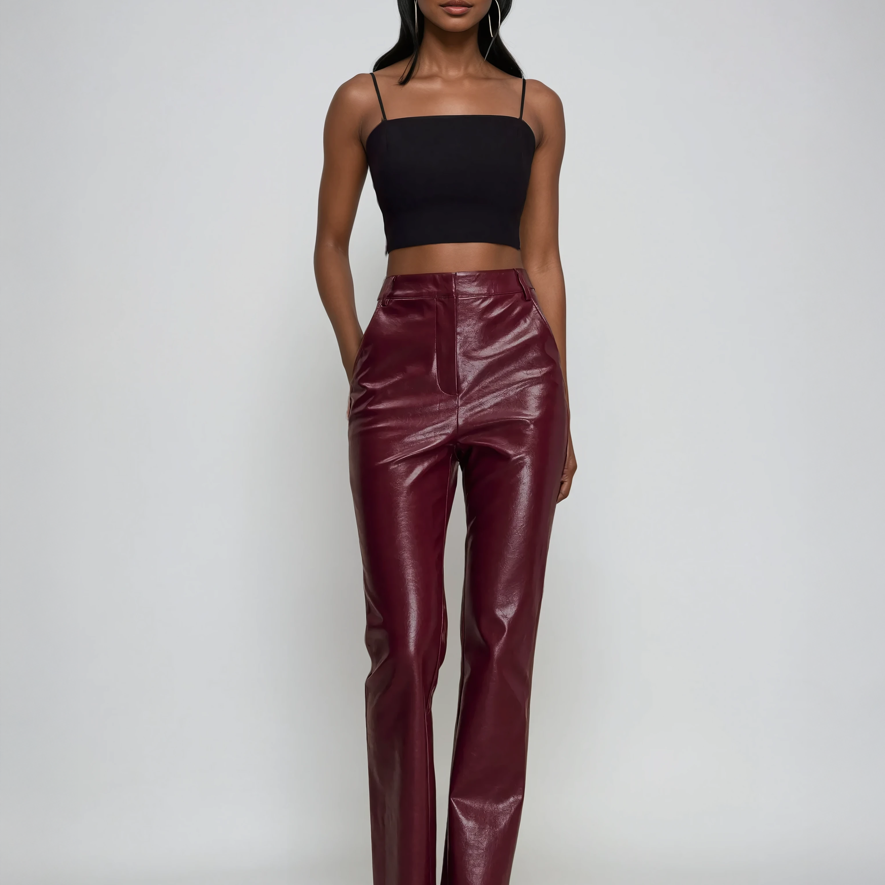 Sienna Straight Leg Faux Leather Pants