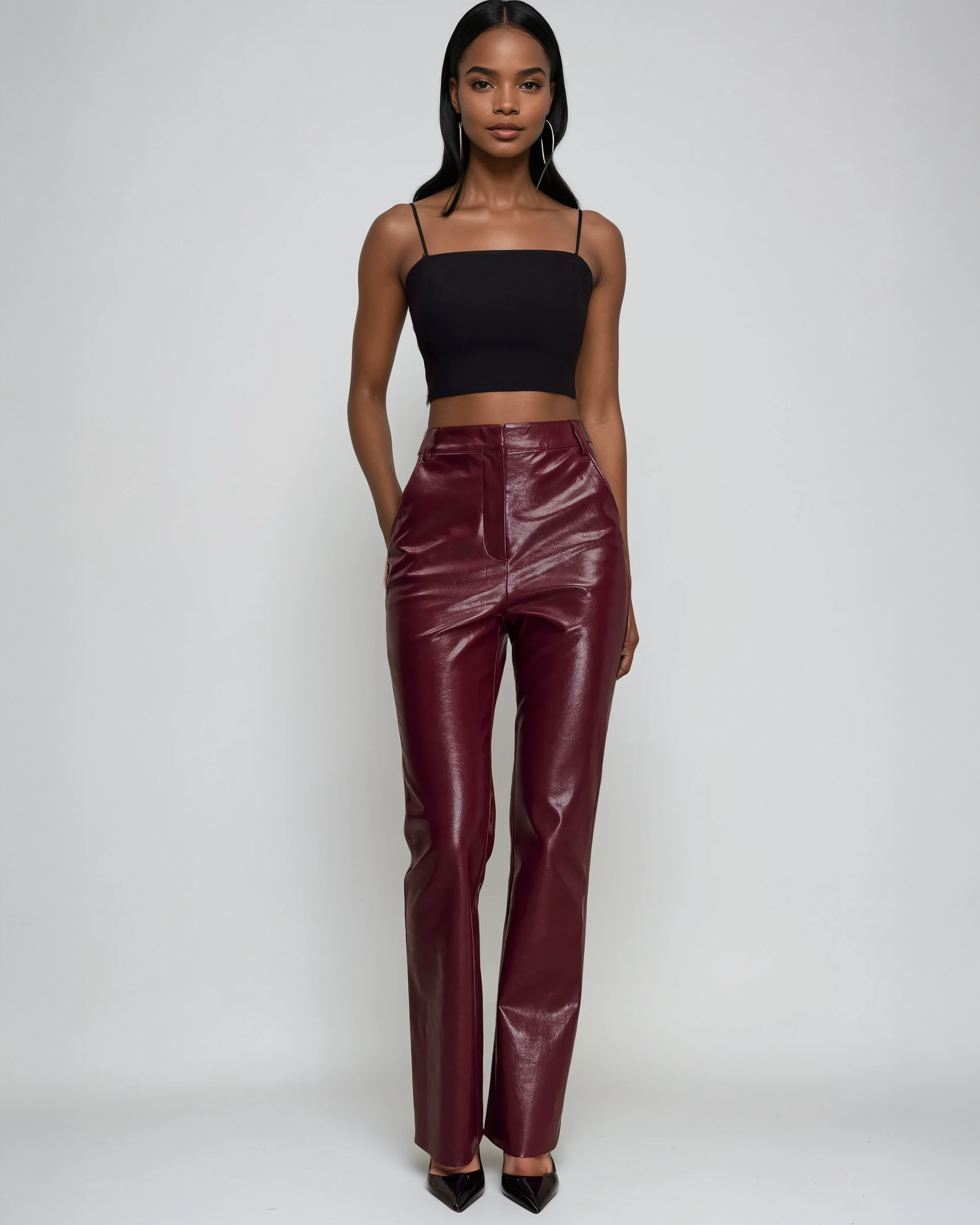 Sienna Straight Leg Faux Leather Pants