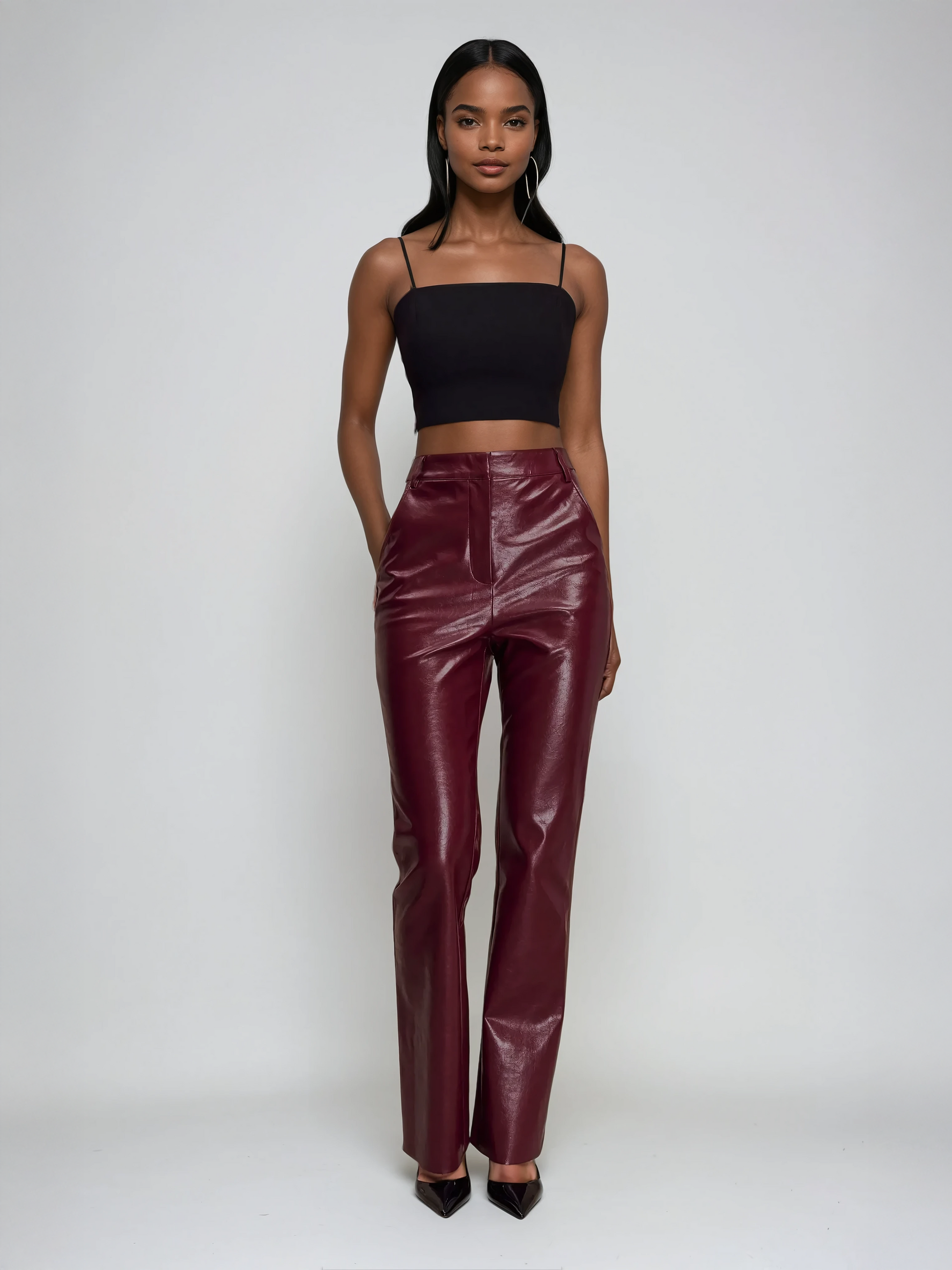 Sienna Straight Leg Faux Leather Pants