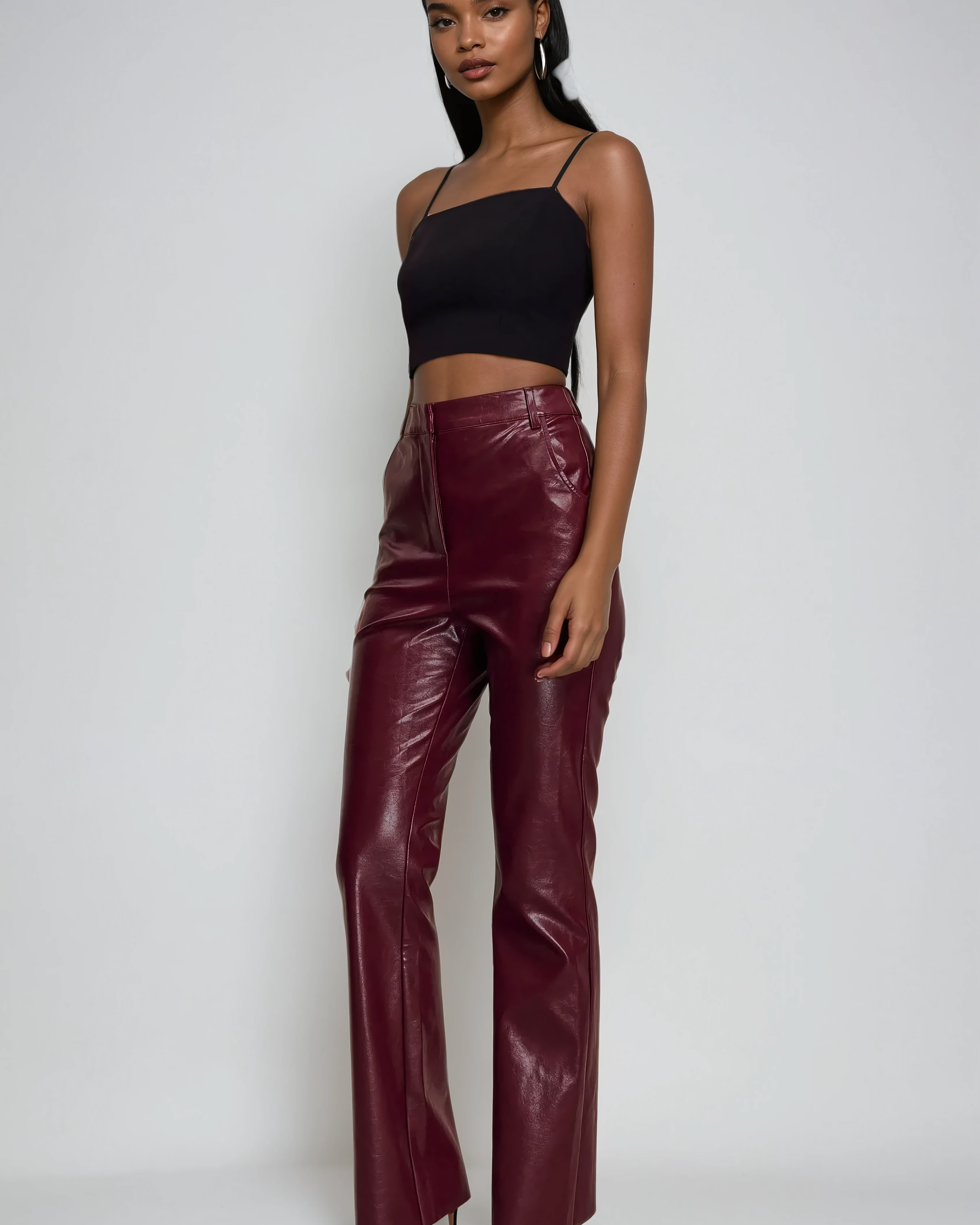 Sienna Straight Leg Faux Leather Pants