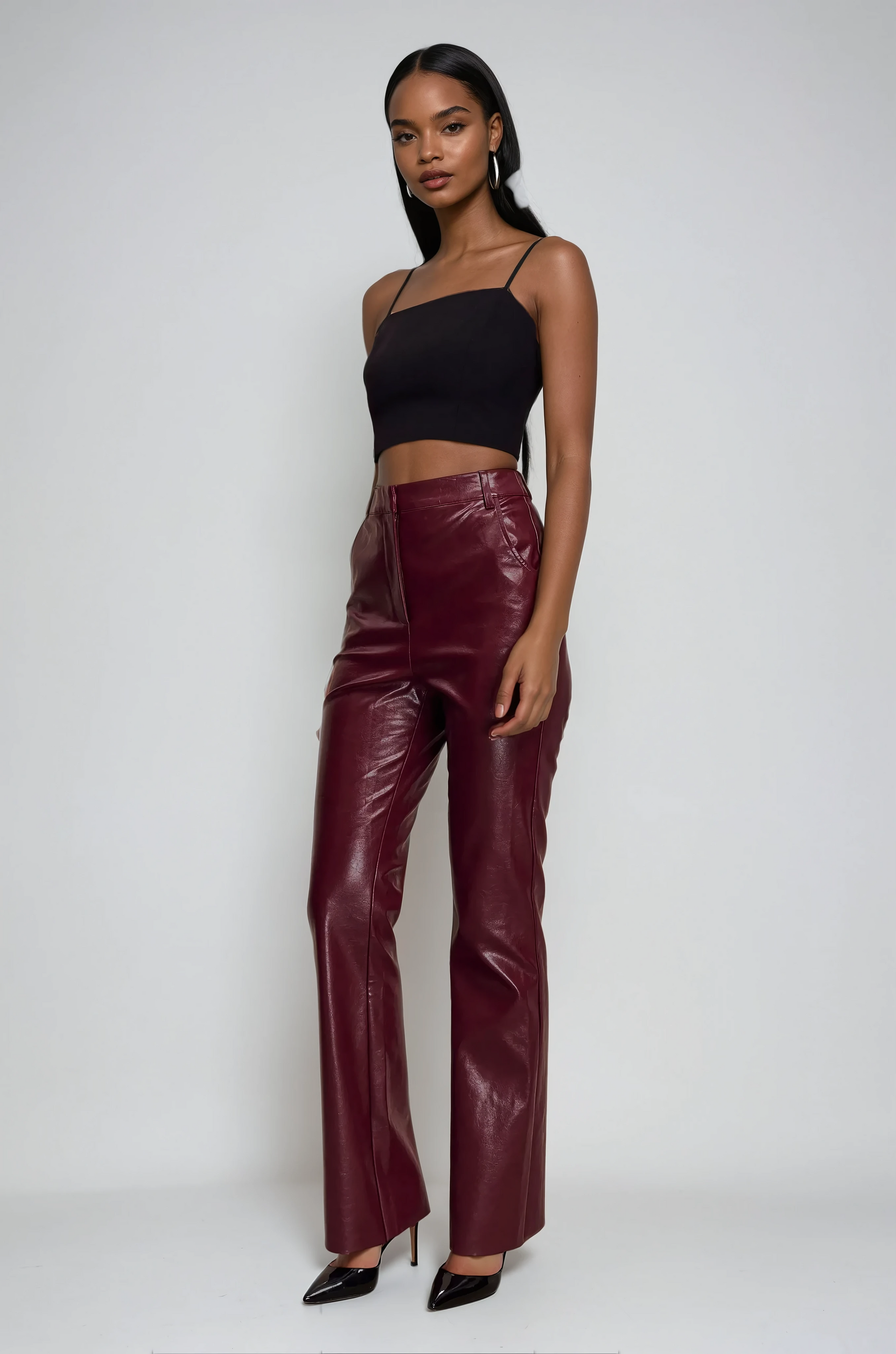 Sienna Straight Leg Faux Leather Pants