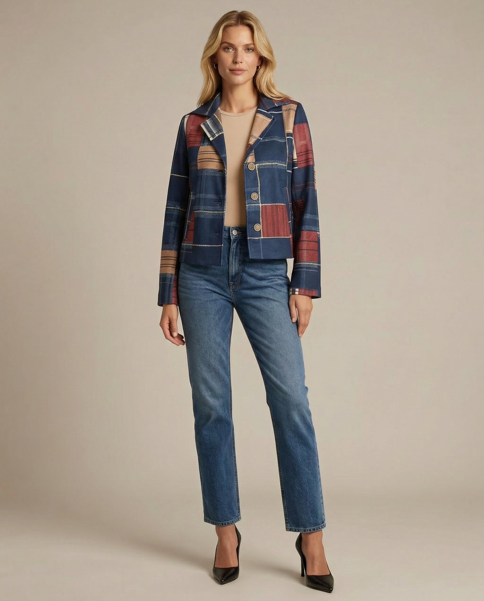Heritage Plaid Button-Up Jacket