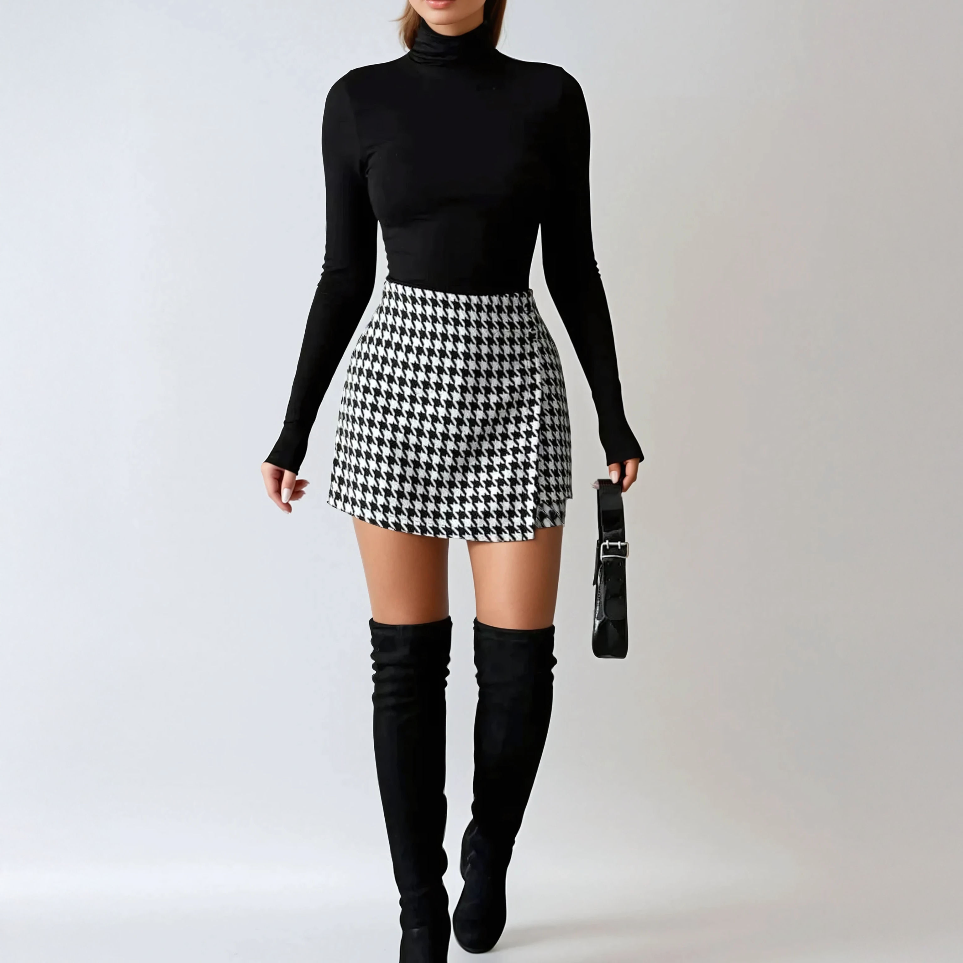 Parisian Check Mini Skirt