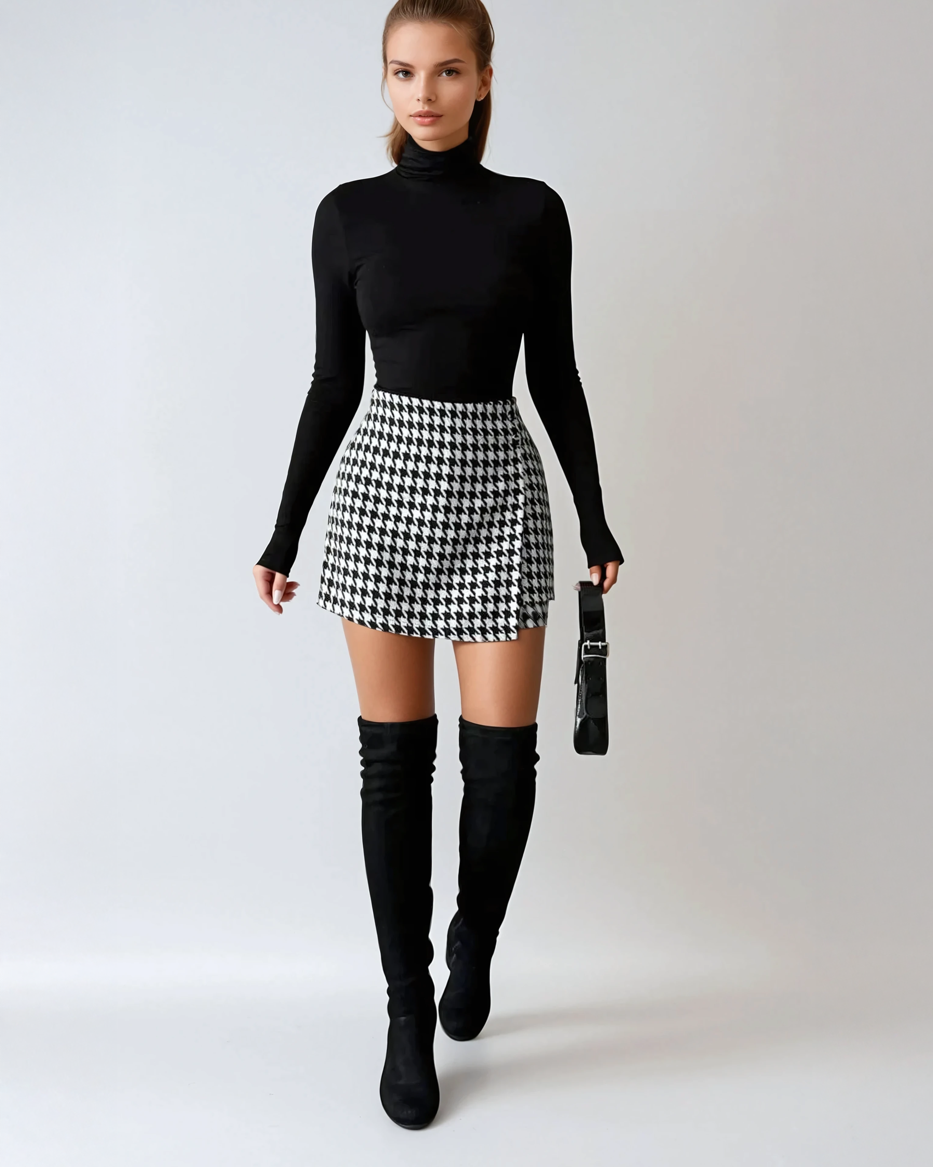 Parisian Check Mini Skirt