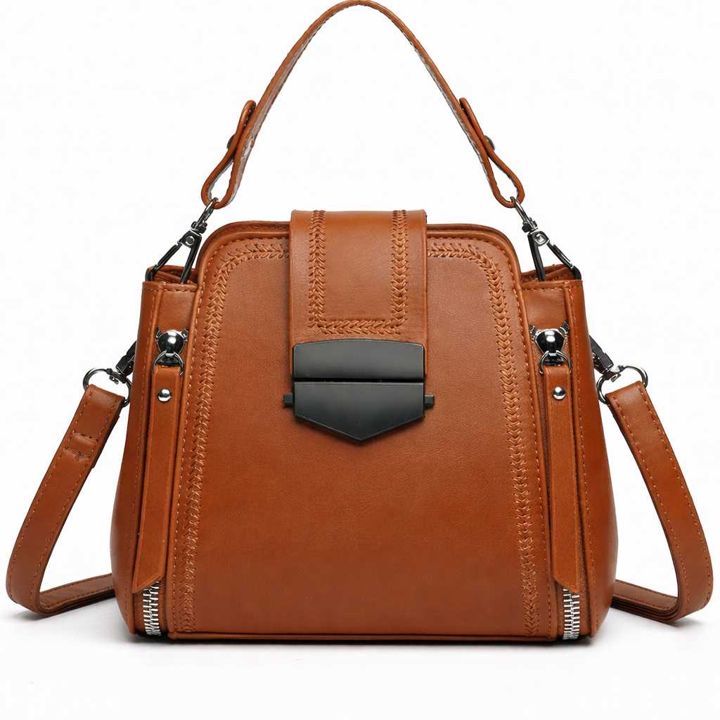Chevron Top-Handle Crossbody