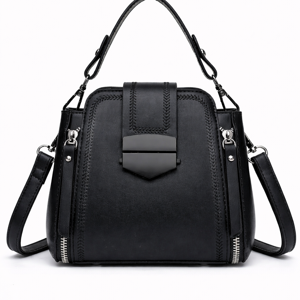 Chevron Top-Handle Crossbody