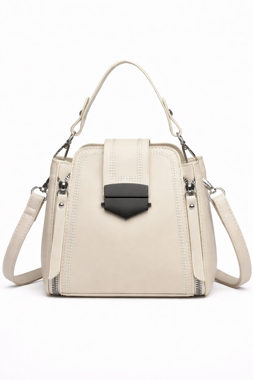 Chevron Top-Handle Crossbody
