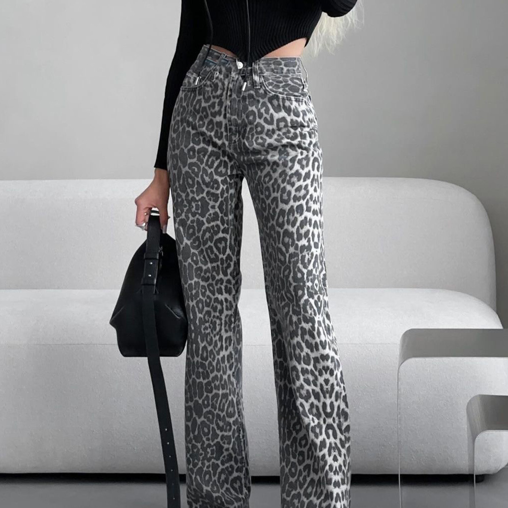 Fierce Mode Leopard Jeans