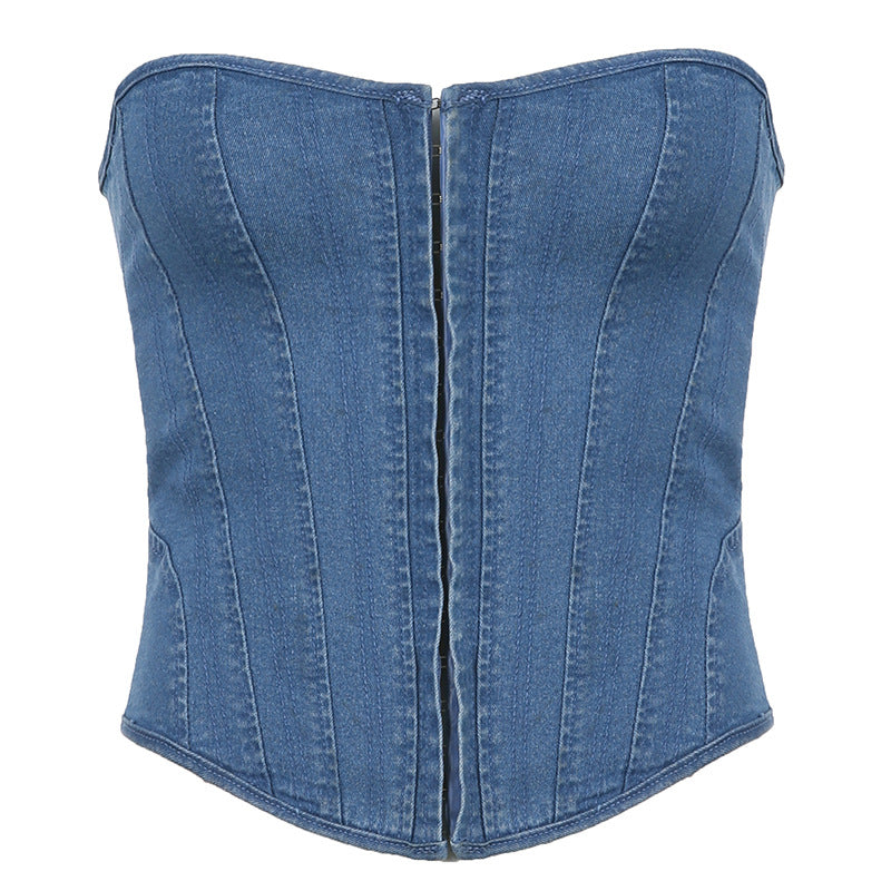 The Milan Denim Corset