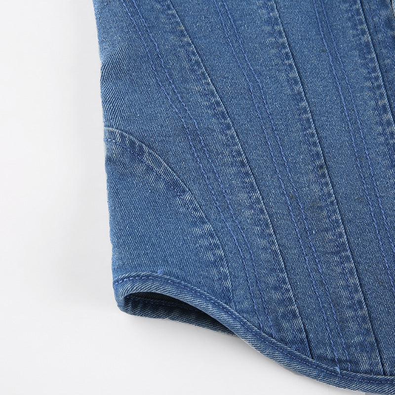 The Milan Denim Corset