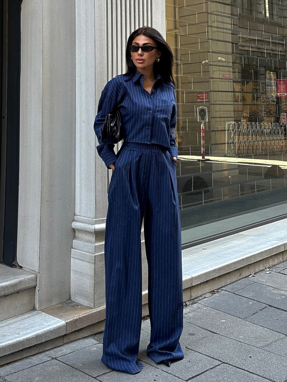 Elevate Pinstripe Two-Piece Set