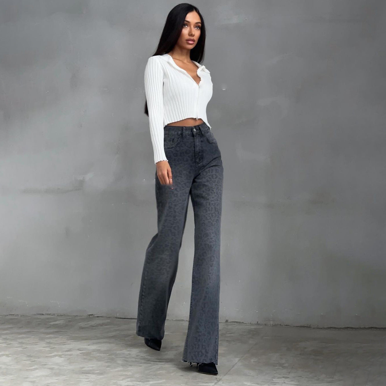 Fierce Mode Leopard Jeans
