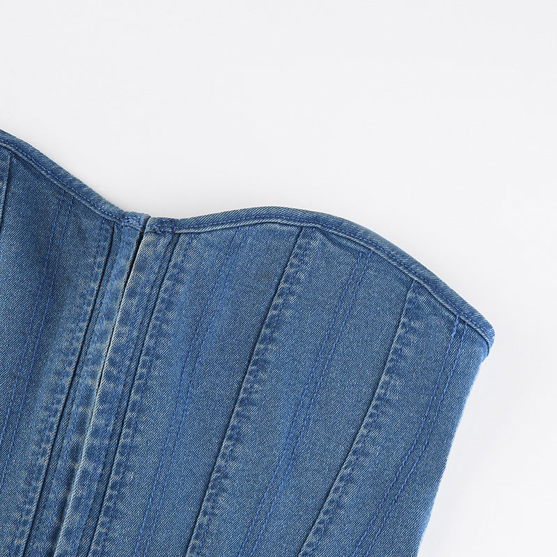 The Milan Denim Corset