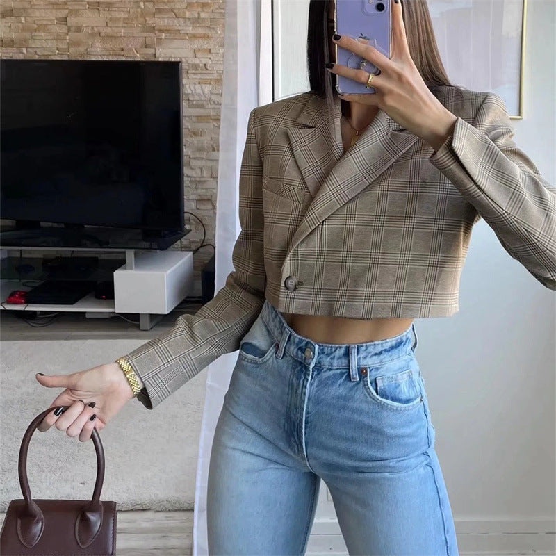 Madison Check Blazer