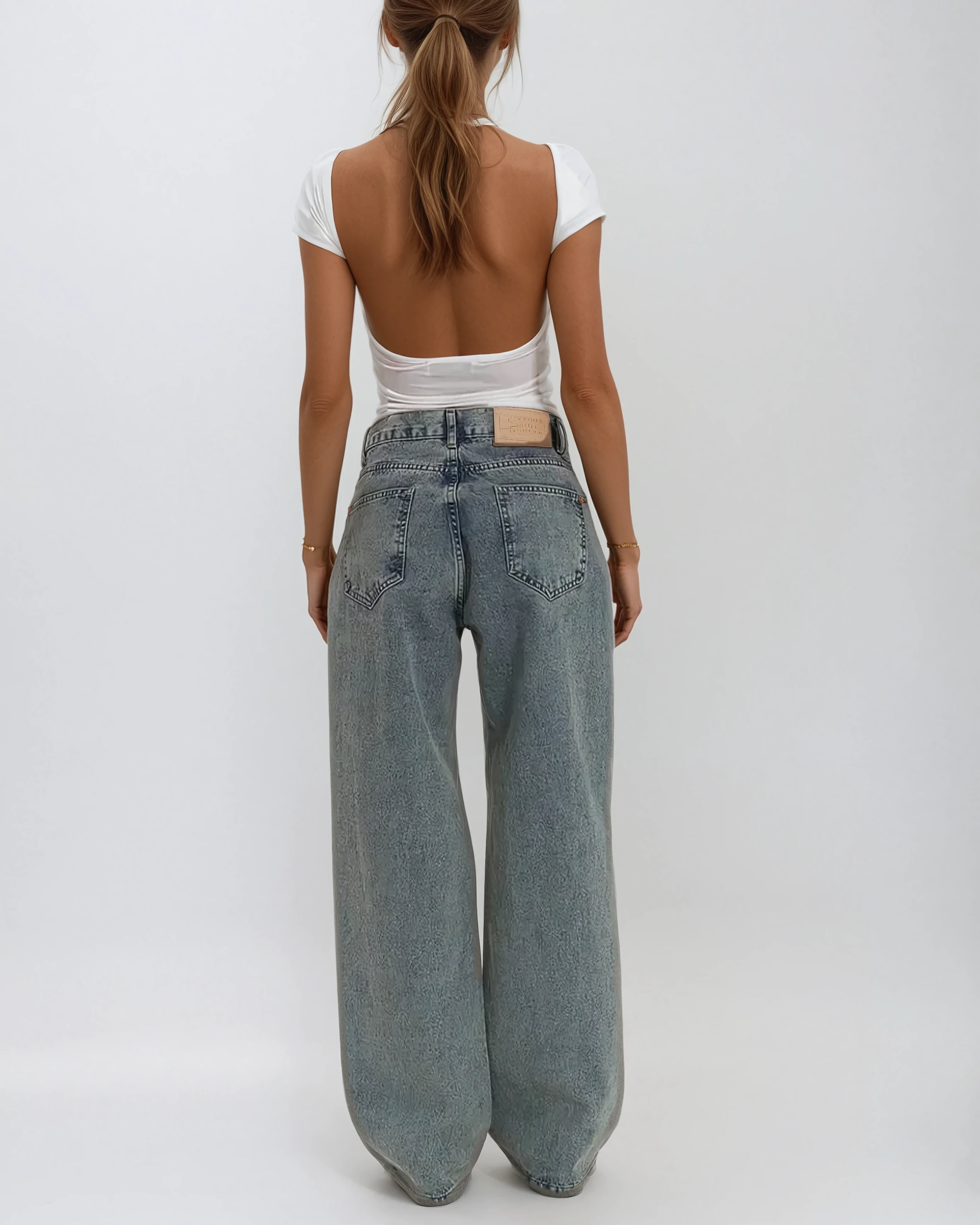 Blue Mirage Transparent Jeans