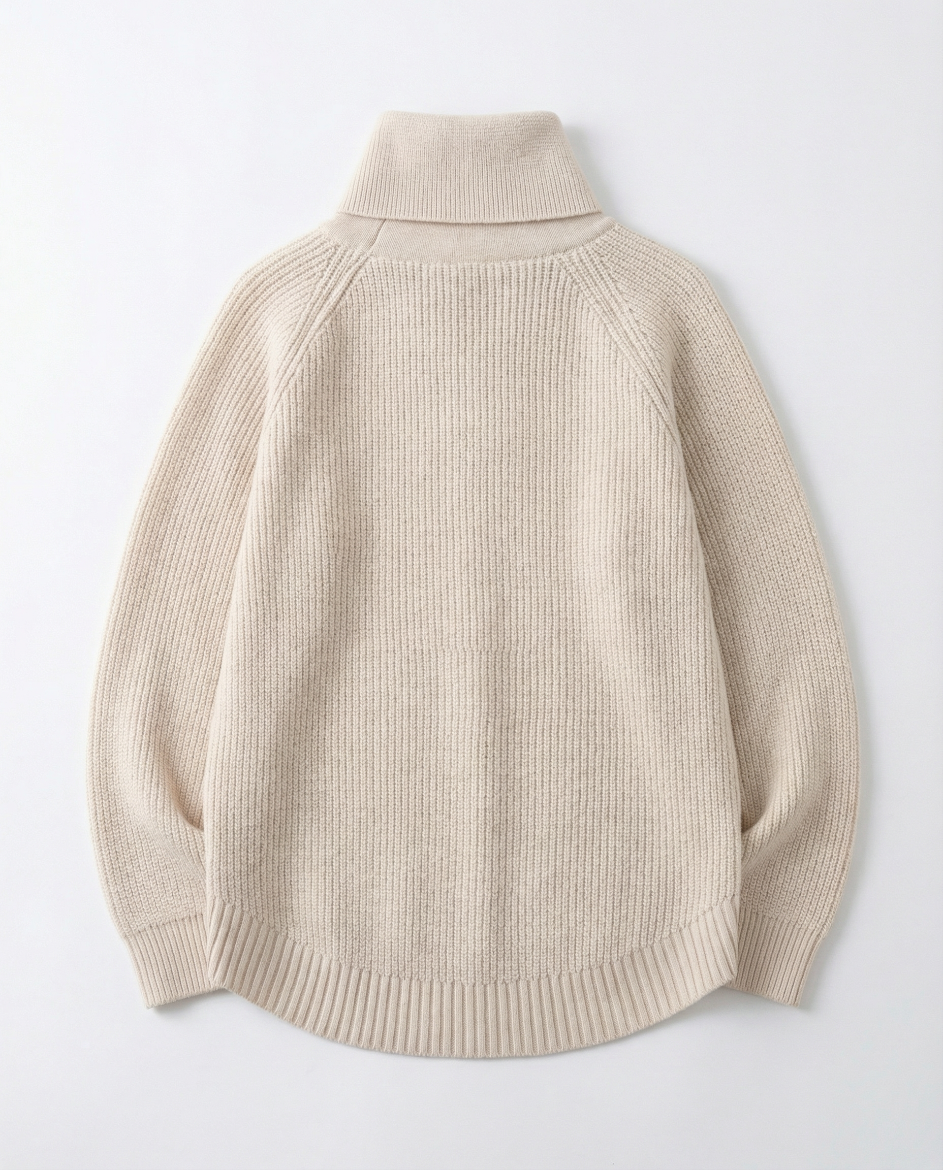 Harper Asymmetric Button-Neck Knit Sweater