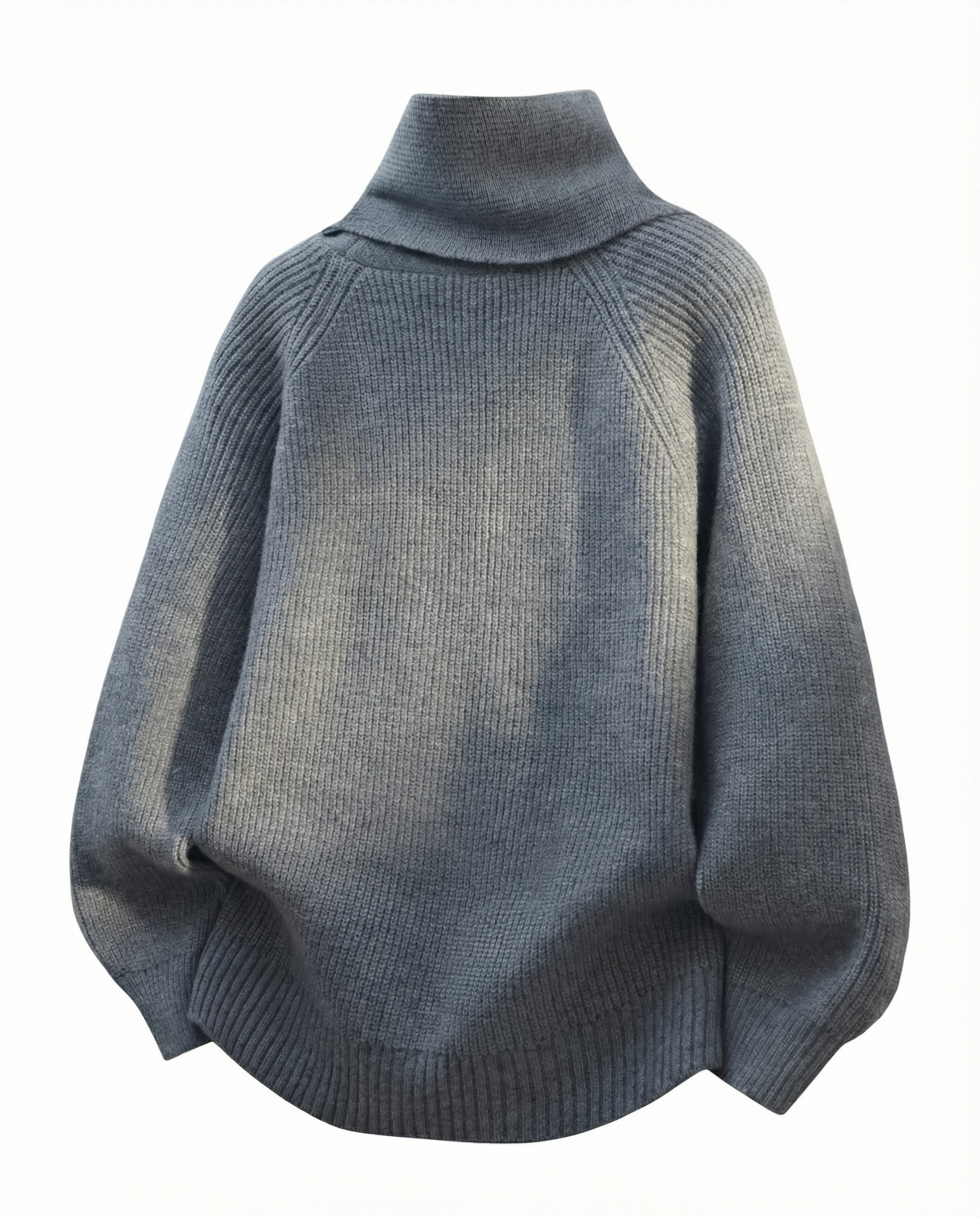 Harper Asymmetric Button-Neck Knit Sweater