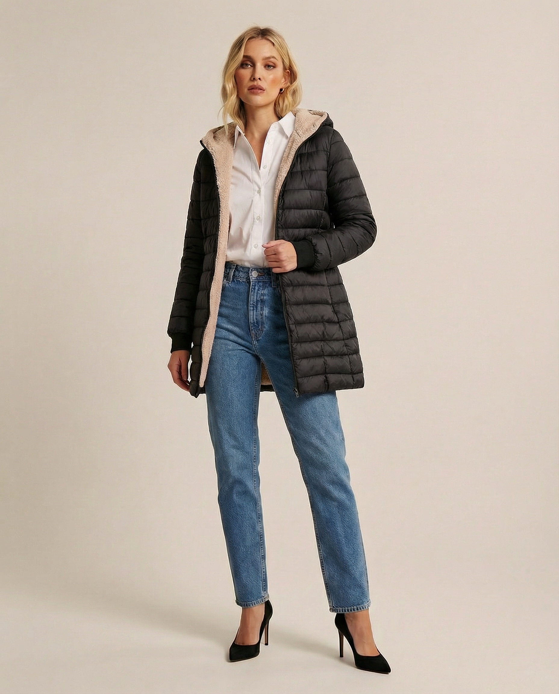 CozyCore Longline Puffer Coat