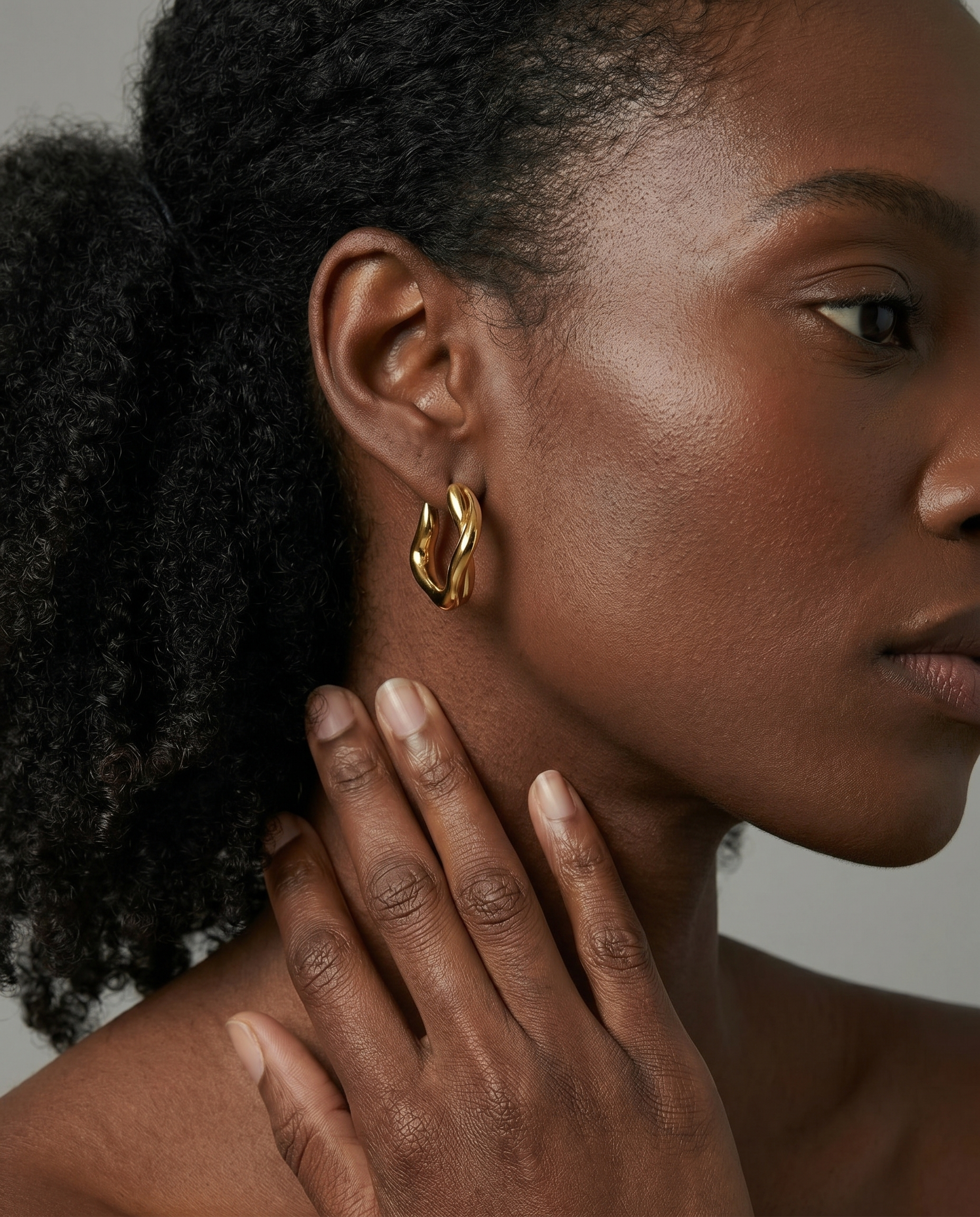 Molten Muse Hoop Earrings