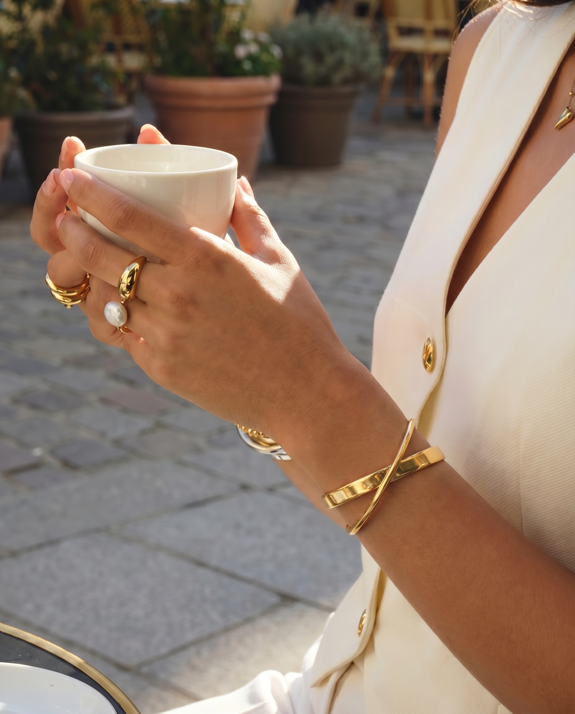 Twin Flow Cuff Bracelet