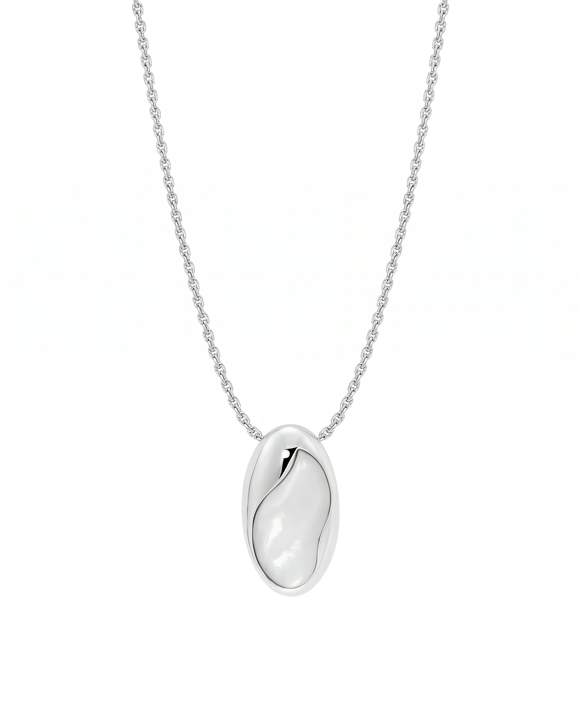 Lunaire Wave Pearl Pendant